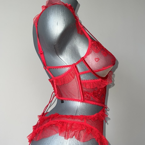 For love and lemons woman’s lace teddy size Small NEW - Picture 7 of 10